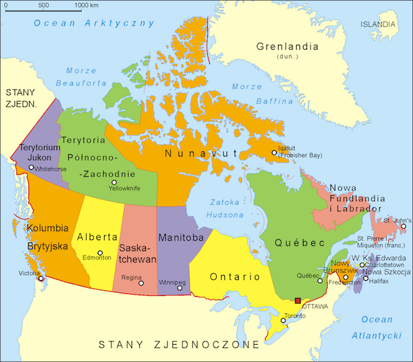 Mapa De Canada