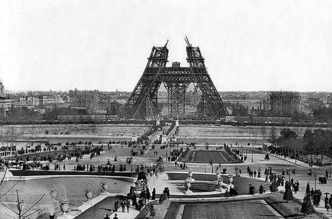 Xây dựng tháp Eiffel hồi năm 1888 Những bức ảnh hiếm của lịch sử thế giới