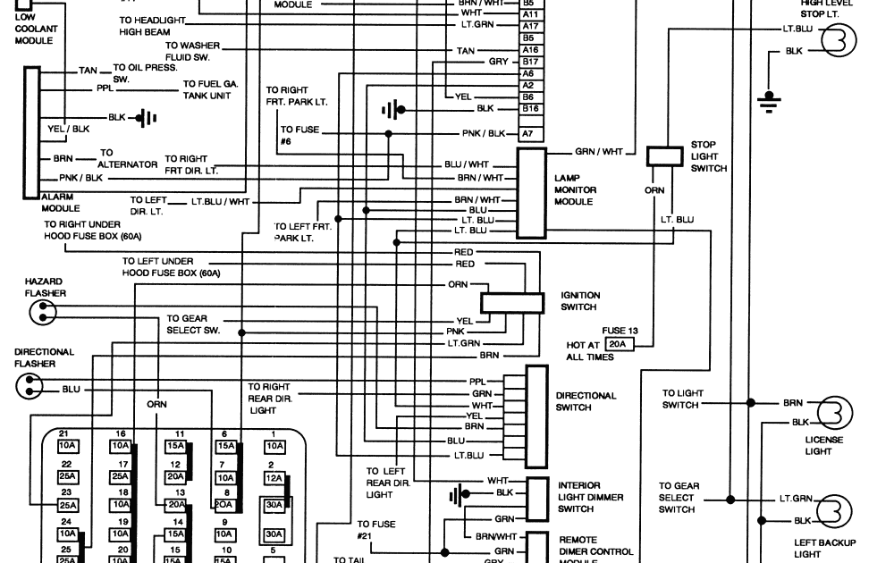 1993 Buick Park Avenue Wiring Diagram