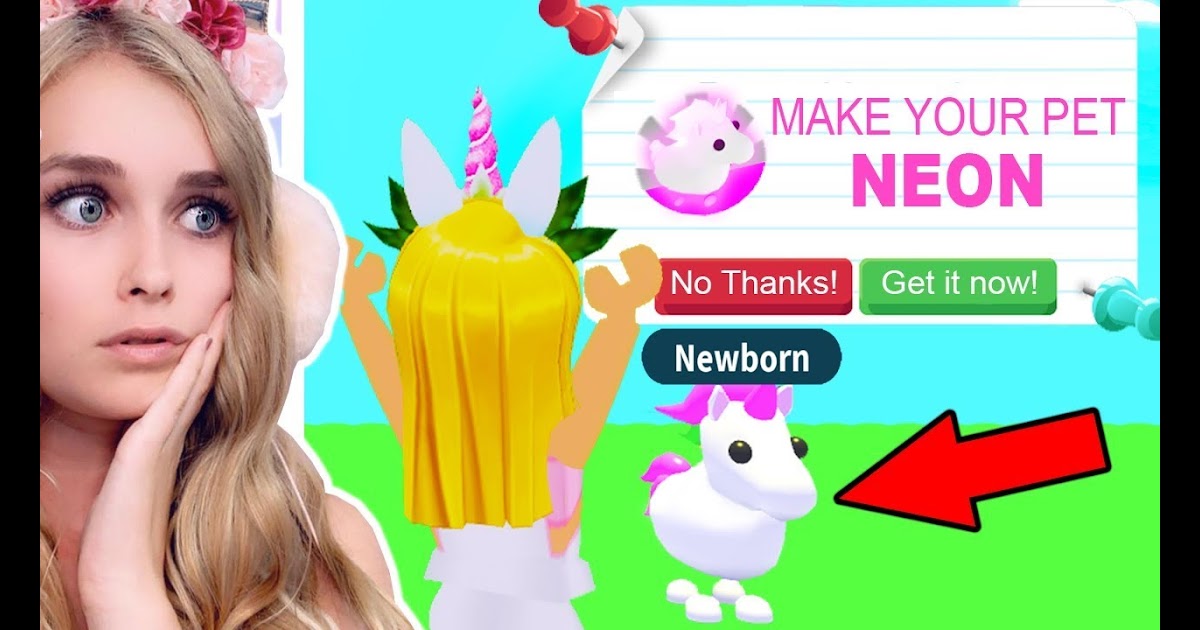 How To Get Neon Pets In Adopt Me Roblox Earn Free Robux For