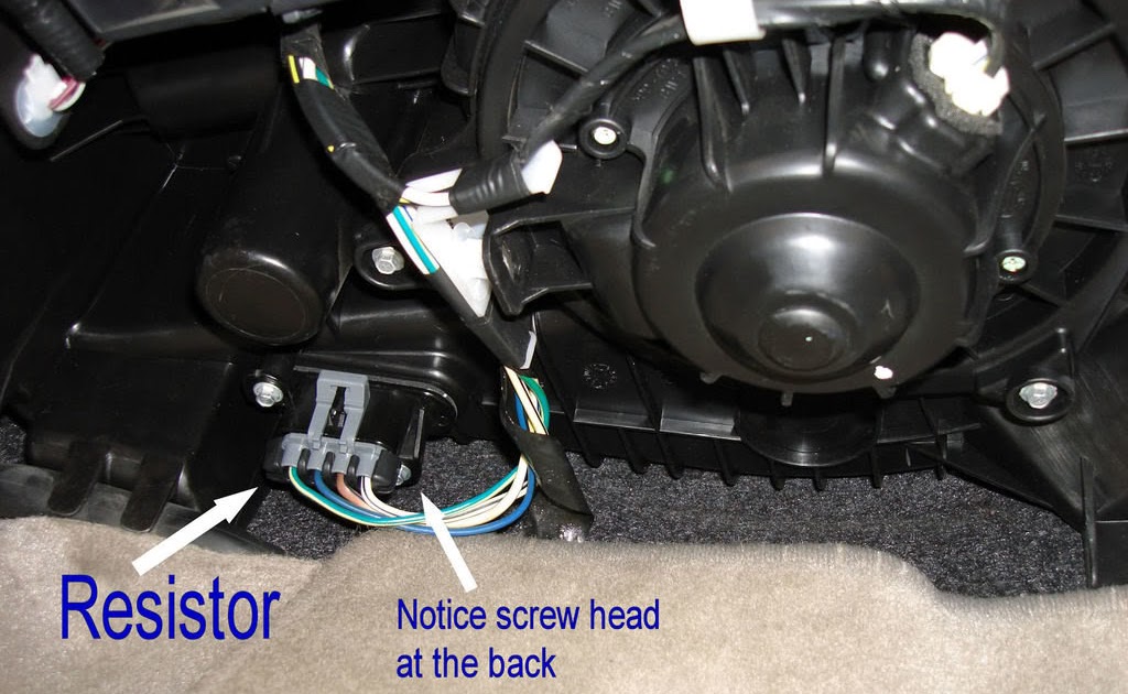 2005 Chevy Colorado Blower Motor Resistor Replacement