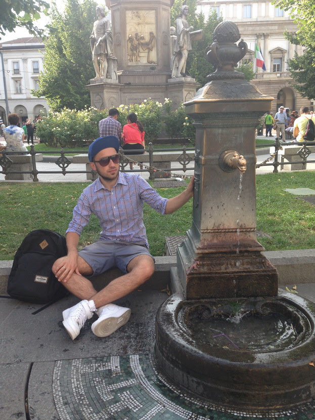 питьевой фонтанчик в Милане