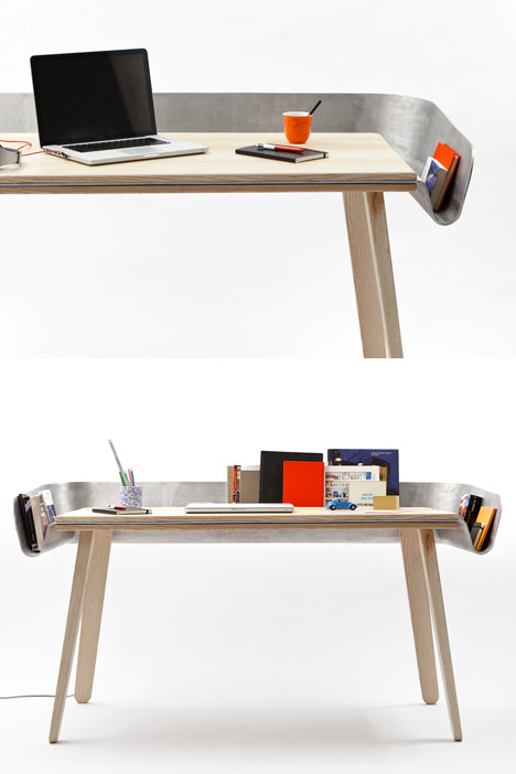 Tomas Kral\u002639;s Homework Desk: Drawerless, with Drainage Core77 Tomas Kral\u002639;s Homework Desk: Drawerless, with Drainage Core77