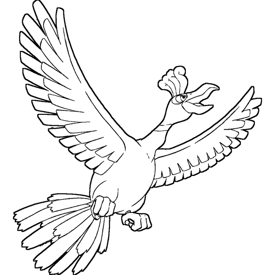 10 Enchanting Ho-Oh Coloring Pages for Pokémon Enthusiasts