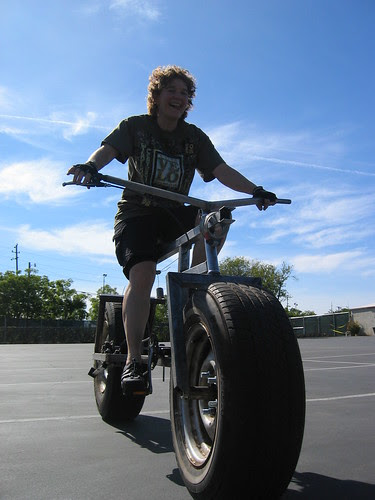 Riding the Big Toy