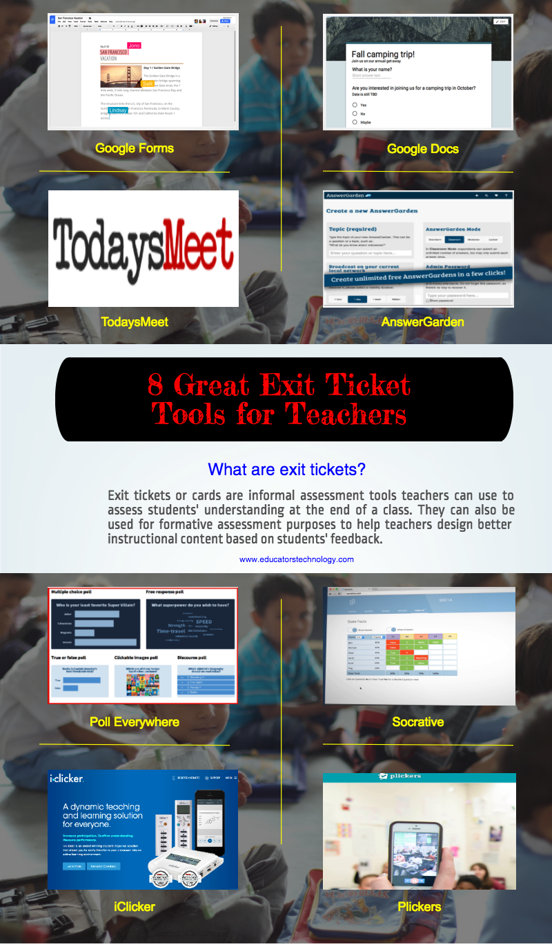 8 Great Exit Ticket Tools for Teachers