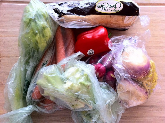 Leftover Vegetables from Refrigerator