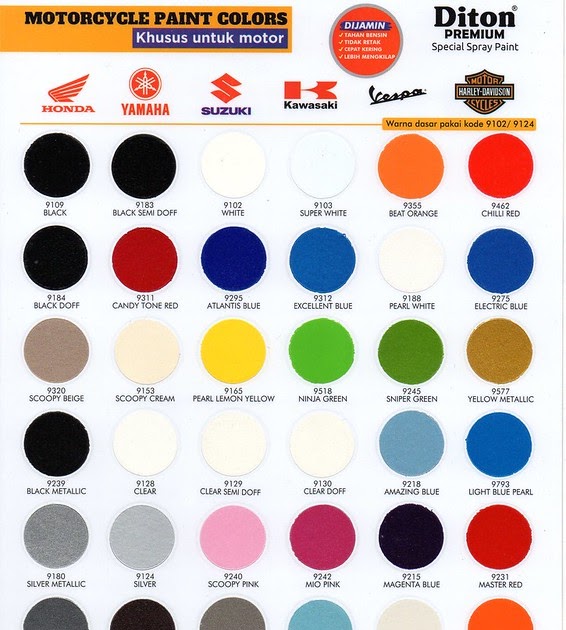 Tren Gaya 22 Warna Cat Samurai Candy