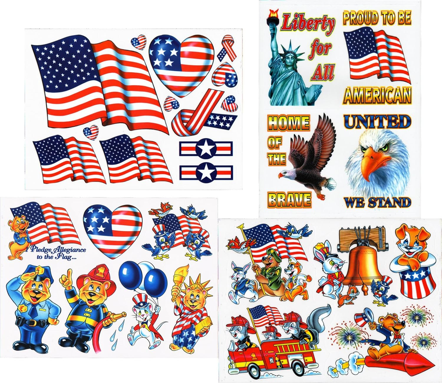 Fourth of July Window Clings Stickers | Fourth Of July Wikii