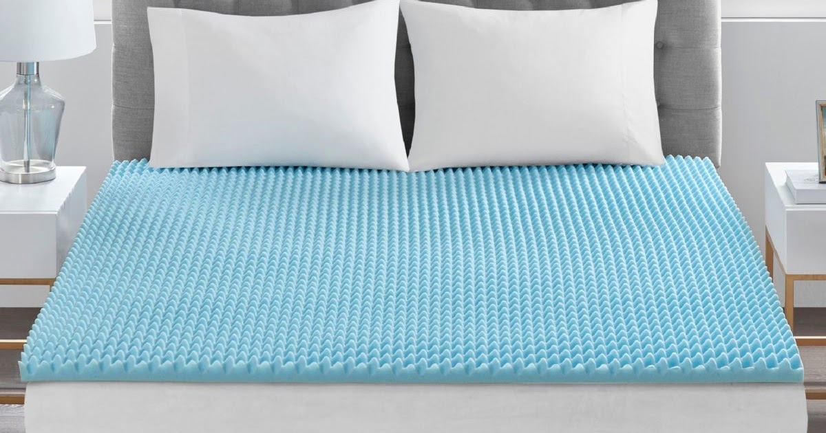 1.5 foam mattress topper blue twin xl