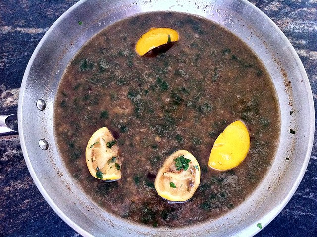 Pan Sauce Reduced by Half