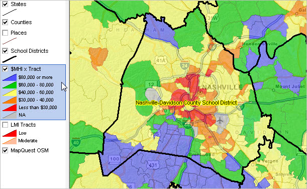 Tennessee School Districts Map | Tourist Map Of English