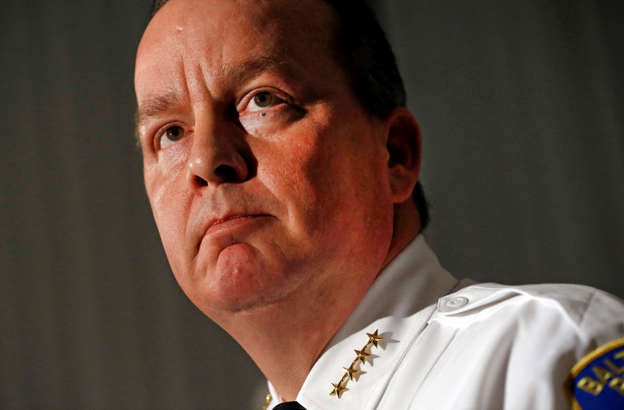 Baltimore Police Department Commissioner Kevin Davis speaks at a press conference, Wednesday, Dec. 16, 2015, in Baltimore, following a hung jury and mistrial for Officer William Porter, one of six Baltimore city police officers charged in connection to the death of Freddie Gray.