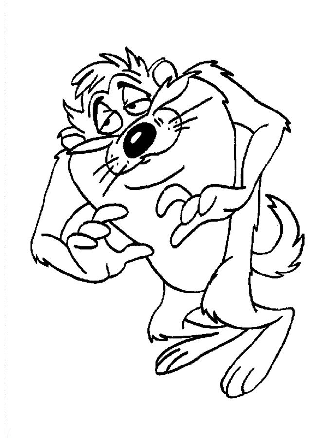Download 331+ Tazmanian Devil For Kids Printable Free Front Coloring