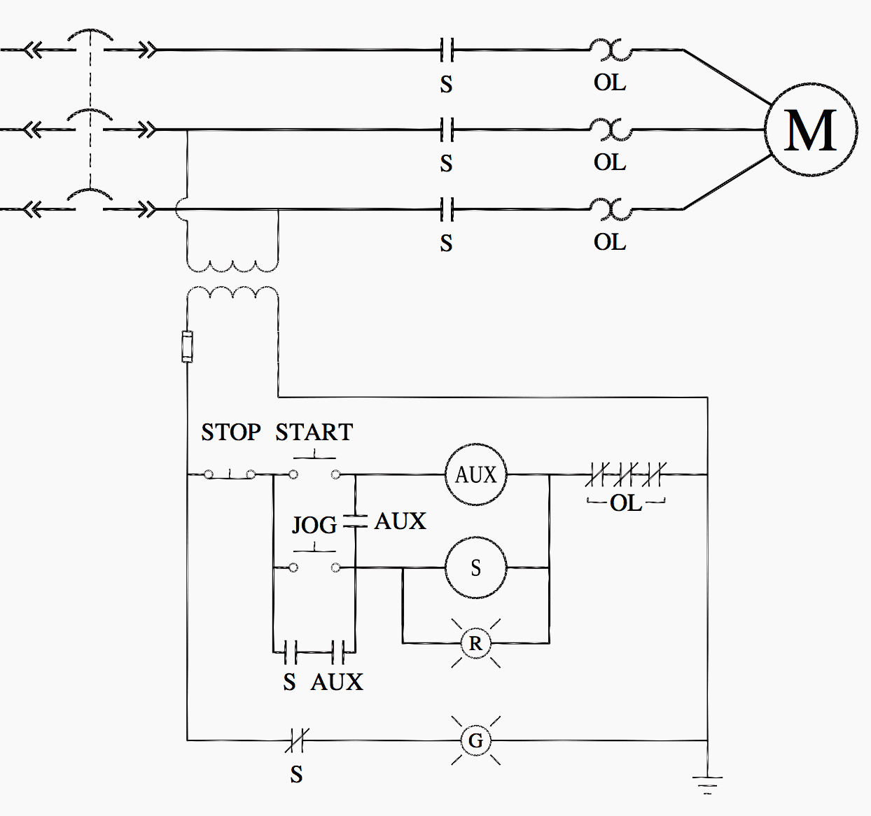 Motor Control Circuit Ladder Diagram - Wiring23