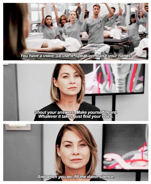 Kurze Zitate grey's Anatomy
