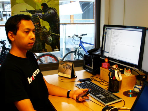 at work