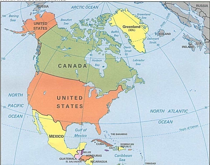 25 Hermoso Mapa Continente Americano Con Sus Paises Y Capitales