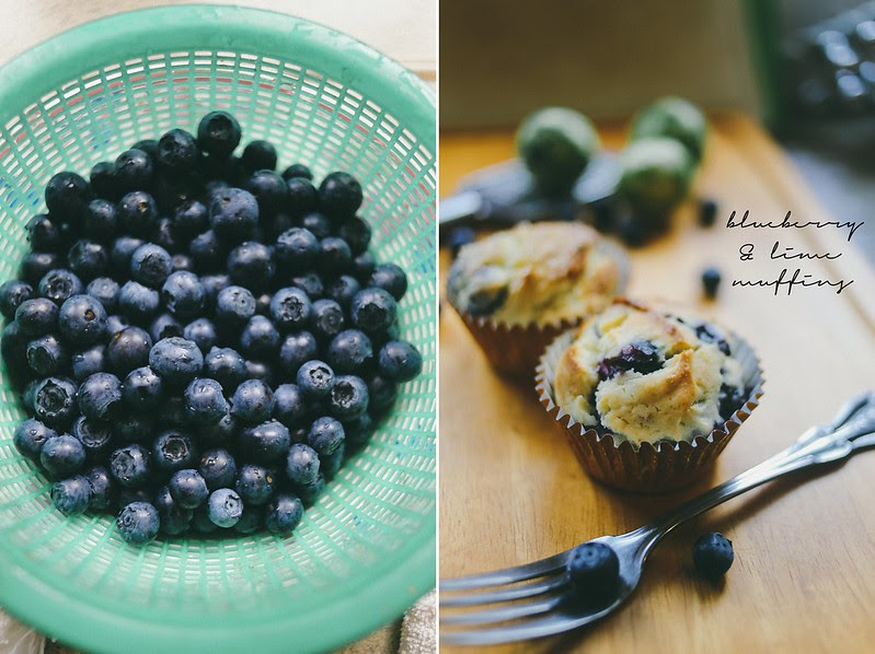 Blueberry and Lime Muffins
