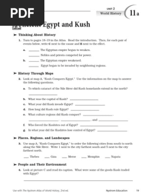 World History Map Activities Answer Key