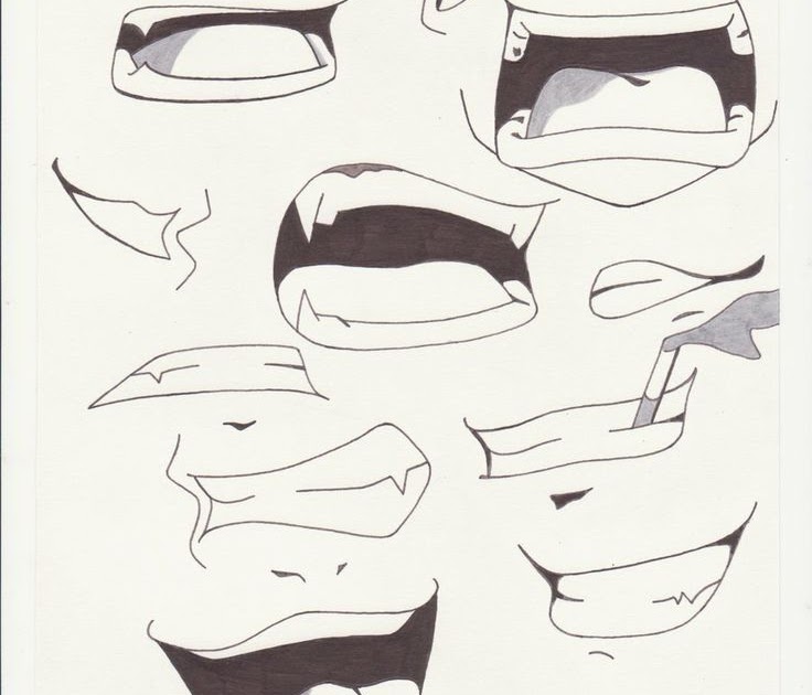 How To Draw Anime Mouth Male Angry : How to draw Anime folder