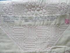Label of Jessie's quilt