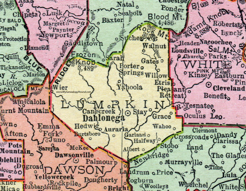 Lumpkin County Ga Map Map Of West