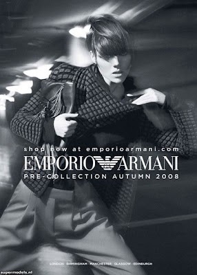 Ad Campaign: Emporio Armani F/W 2008: Freja Beha Erichsen