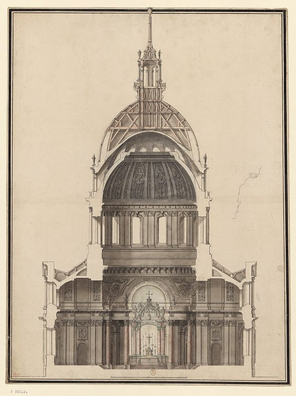 design from the Robert de Cotte architectural collection of 17th c. France