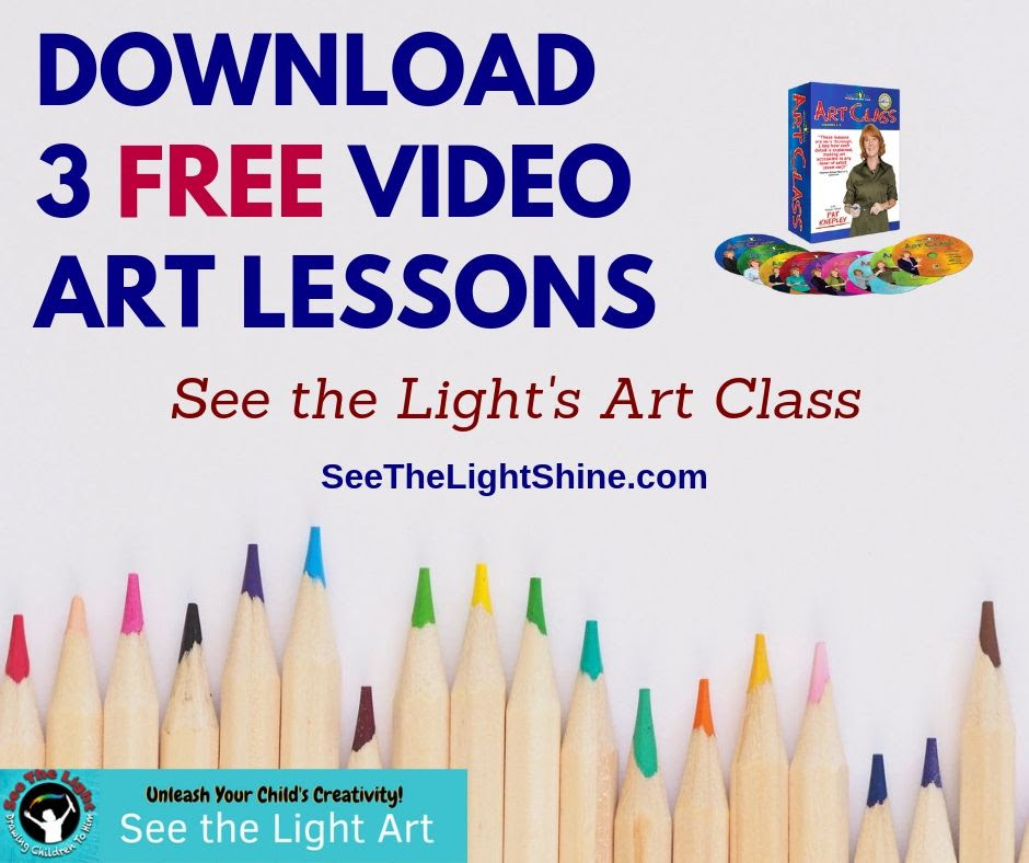 Teaching Art At Home Has Never Been This Easy--Or This Fun!! Visit See the Light to Try 3 FREE Video Art Lessons!