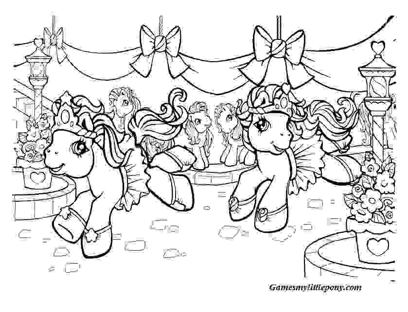 My Little Pony Christmas Coloring Pages For Kids - Drawing with Crayons