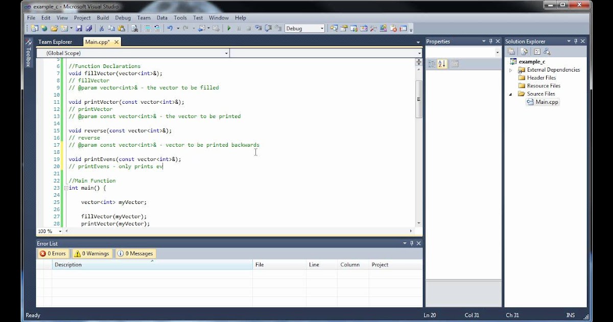 Vector Of Vectors C++