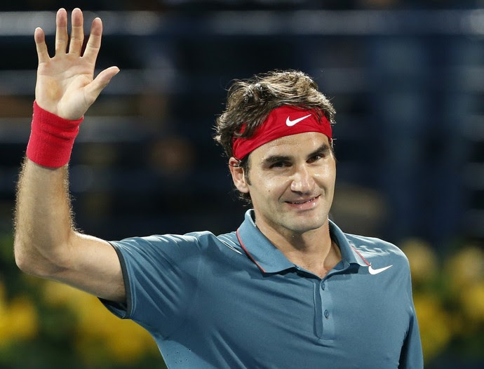 tênis novak djokovic roger federer dubai (Foto: Reuters) tênis novak djokovic roger federer dubai (Foto: Reuters)