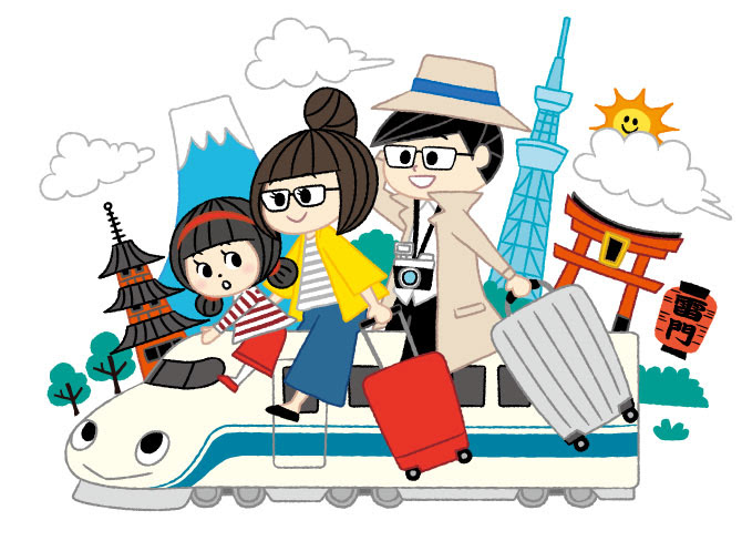 アニメ画像について ぜいたくイラスト 家族旅行