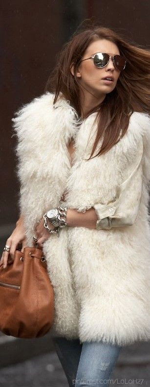 Michael Kors mongolian fur vest