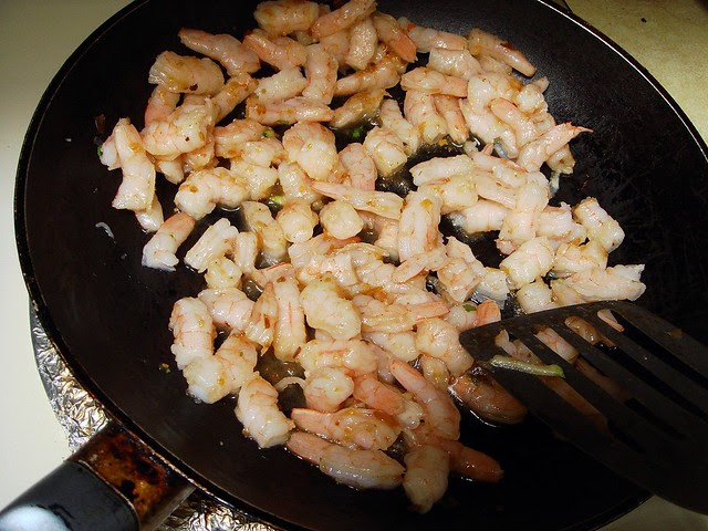 Lentil Gorditas with Baja Shrimp Topping