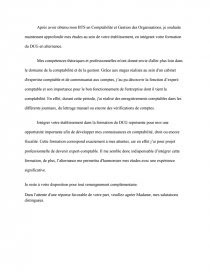Lettre De Motivation Alternance Cabinet Comptable