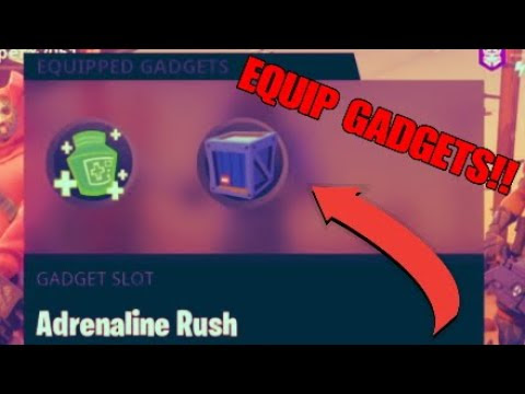 Fortnite save the world you have open gadget slots free