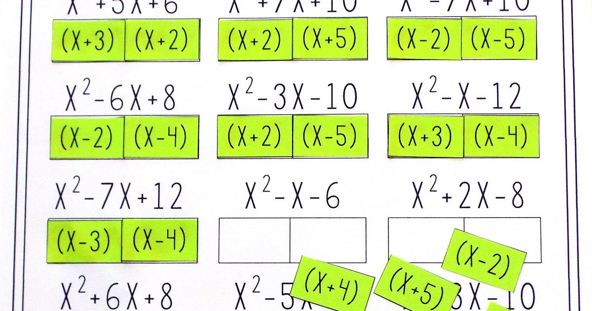 Worksheet Factoring Trinomials Answers Key With Work | schematic and