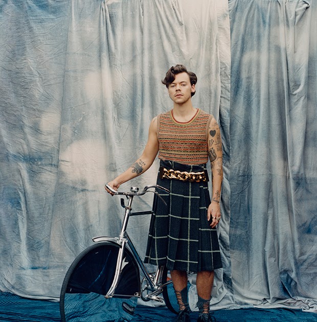 harry styles in a skirt