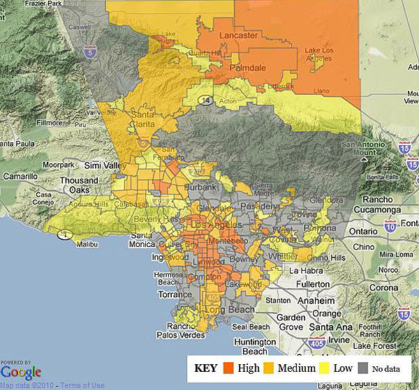 Crime Map Los Angeles ~ AFP CV