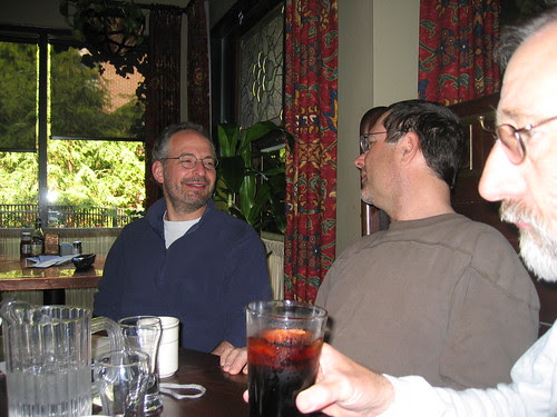Riders at breakfast