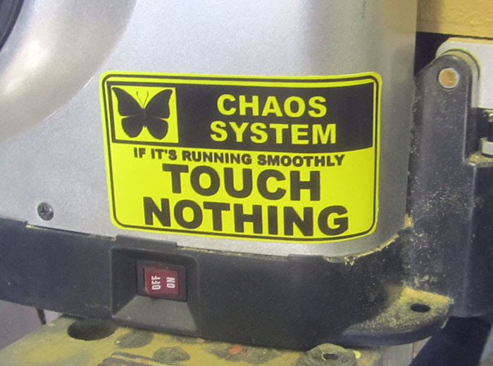 Carvewright Warning Label closeup