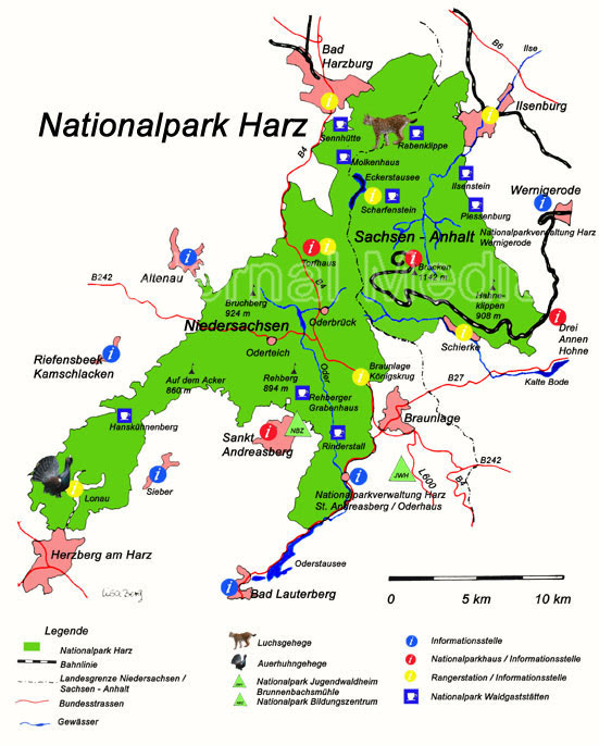 Karte Harz