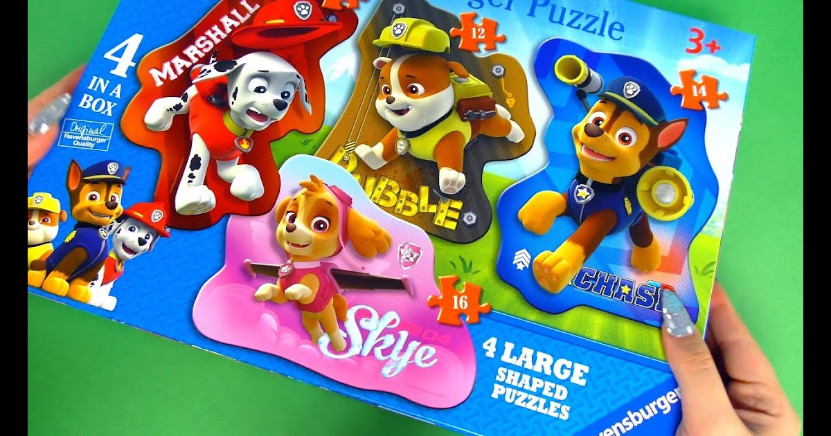 paw patrol 4 pack puzzle set