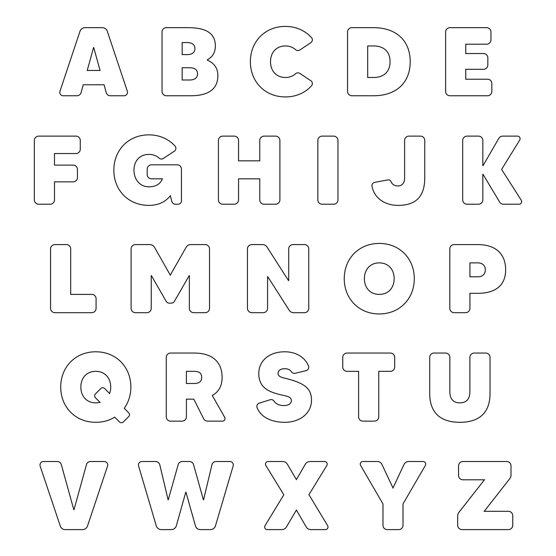 Printable 3d Alphabet Letters Template