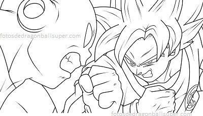 Dibujos Para Colorear De Goku Ultra Instinto Vs Jiren - Dibujos Para