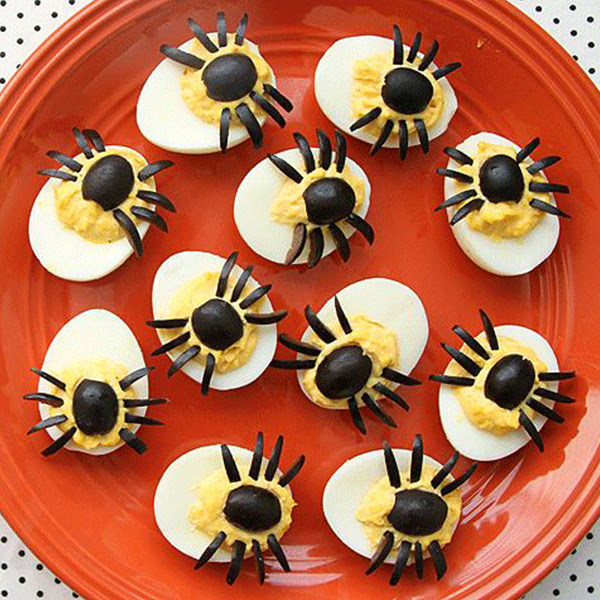 Spider Eggs Halloween Snack