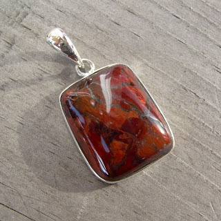 red pietersite pendant