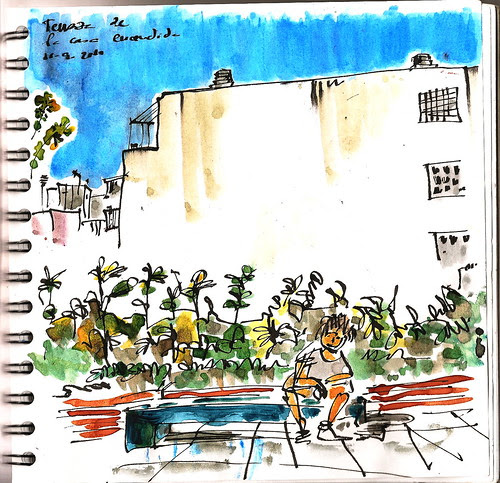 terraza de La Casa encendida. Madrid